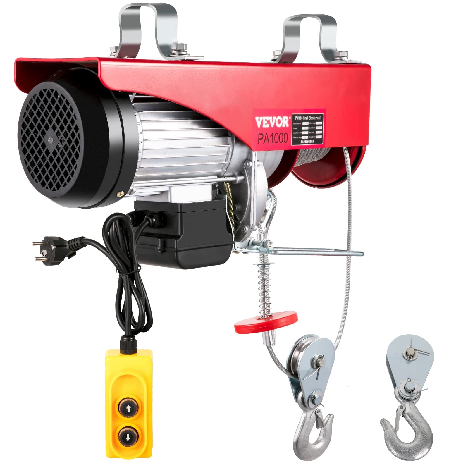 Buy VEVOR 2200 Lbs/1000KG Electric Wire Hoist Winch Hoist Crane Lift