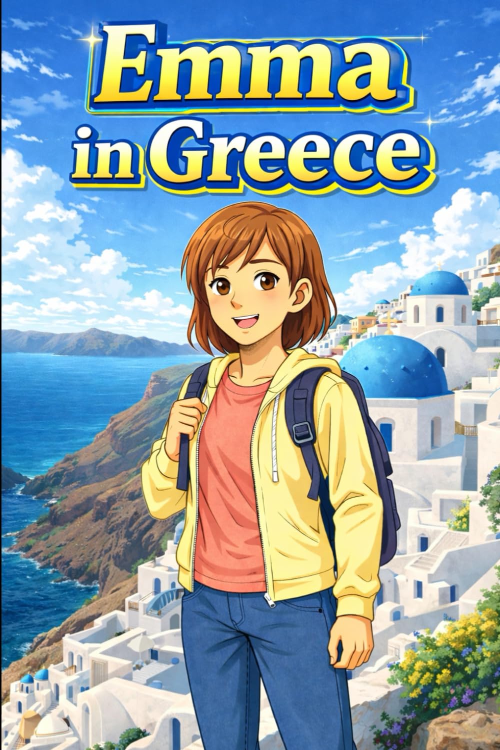 Emma in Greece: A Simple Story in Easy English for Kids and Early Learners, with Short Sentences, Visual Storytelling, Supporting Reading Skills, ... Development (Easy English Travel Stories)