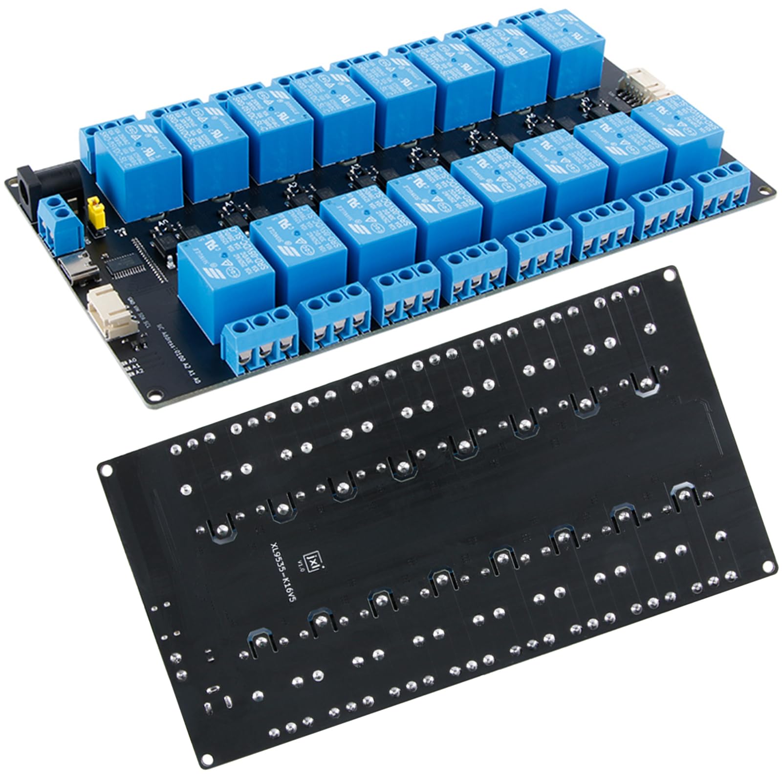 Amazon.co.jp: JESSINIE 16チャンネル拡張リレーモジュール、5V電源