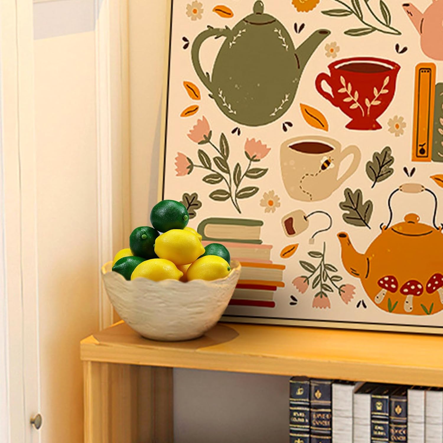 Lorigun 12 Pcs Fake Lemons Limes,Artificial Lemons Fake Fruits Lemon for Kichen Party Chirstmas Decor Photography Prop, Artificial Fruits Lemon Prop, Double Colour(6 Green+6 Yellow) - Image 6