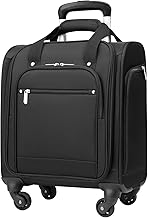 Coolife Underseat Carry On Luggage Softside Lightweight Rolling Travel Bag Spinner Suitcase