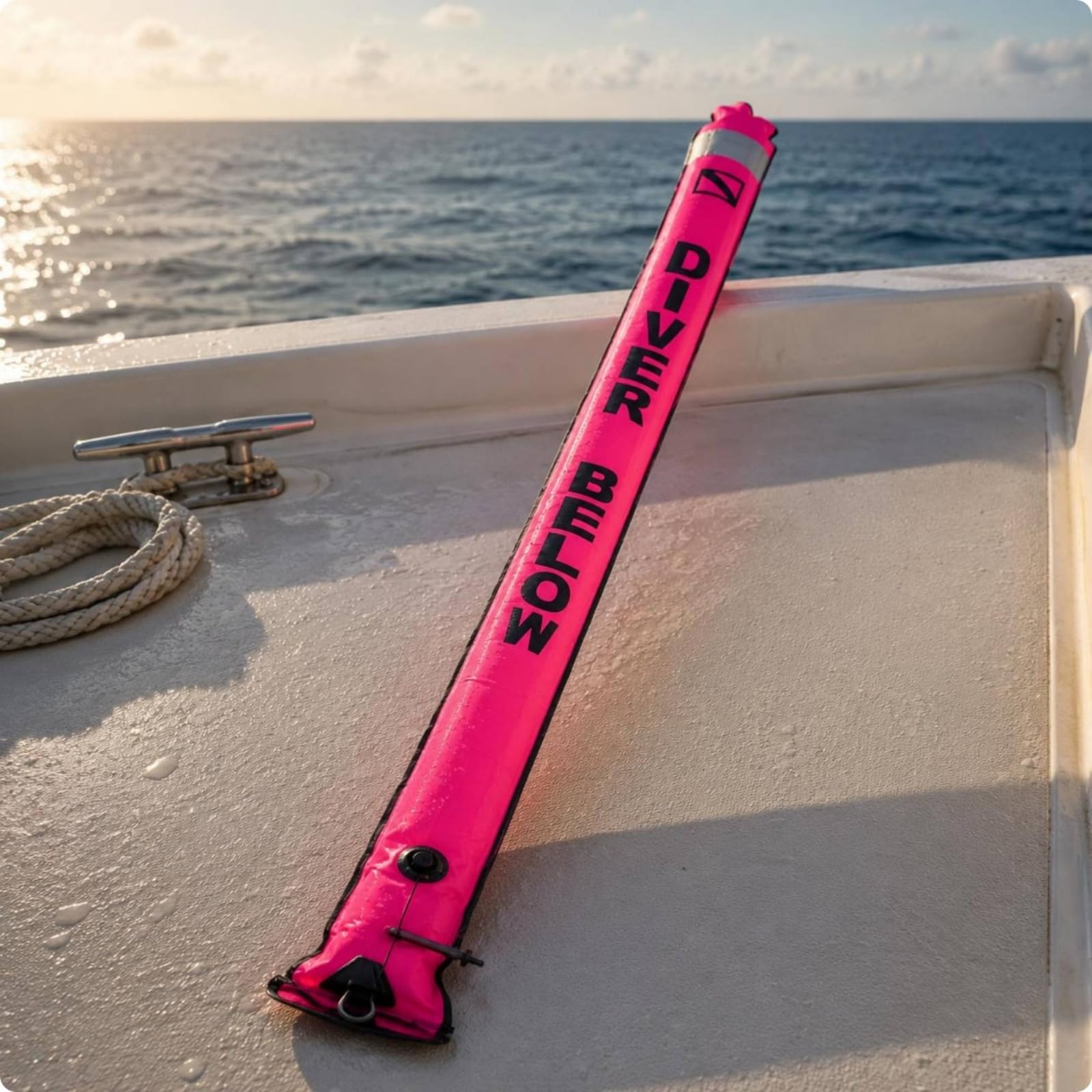 Boa SMB Valvola Unidirezionale Boa SMB Gonfiabile Rivestimento TPU Boetta di Segnalazione Immersioni per Acque Aperte, Snorkeling
