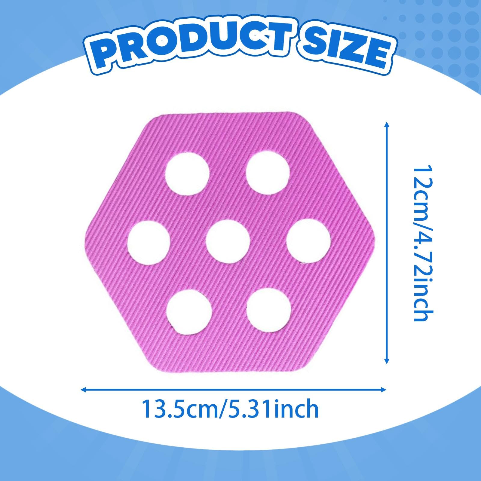 12 Piezas de Almohadillas para Tabla de Surf Paneles Hexagonales con Superficie de Tracción Y Agarre de EVA Firme Adecuado para Actividades D