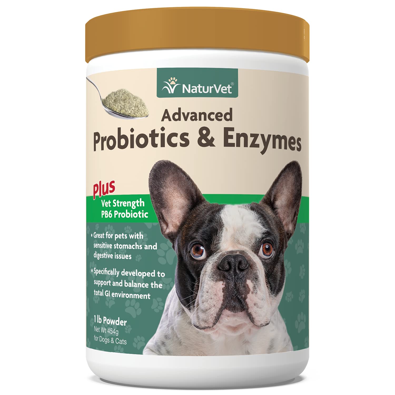 NaturVet – Advanced Probiotics & Enzymes - Plus Vet Strength PB6 Probiotic | Supports and Balances P
