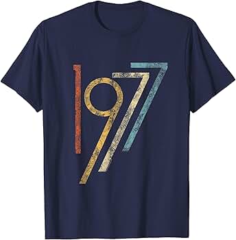 VINTAGE - ▪️70’s【NUMBERING】VINTAGE TEE Amazon.com: CuteComfy Vintage Graphic 1977 Numbers 70s T