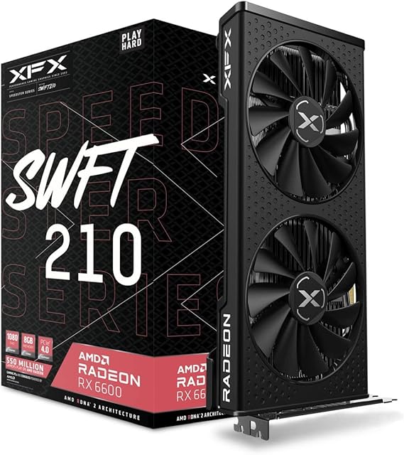 RX 6600 8GB XFX SWIFT210 CORE GAMING SPEEDSTER