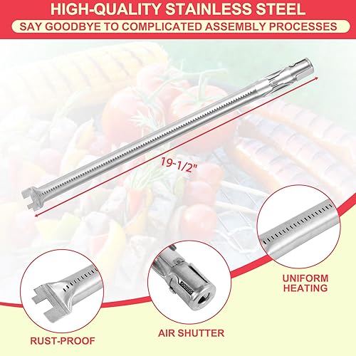 Vista 6 de Genesis 300 310 Grill Parts Kit for Weber Genesis E330 E310 S310 E320 S330 S320 EP330 EP310 Parts, Genesis Burner Tube 7621 Flavorizer Bars Heat