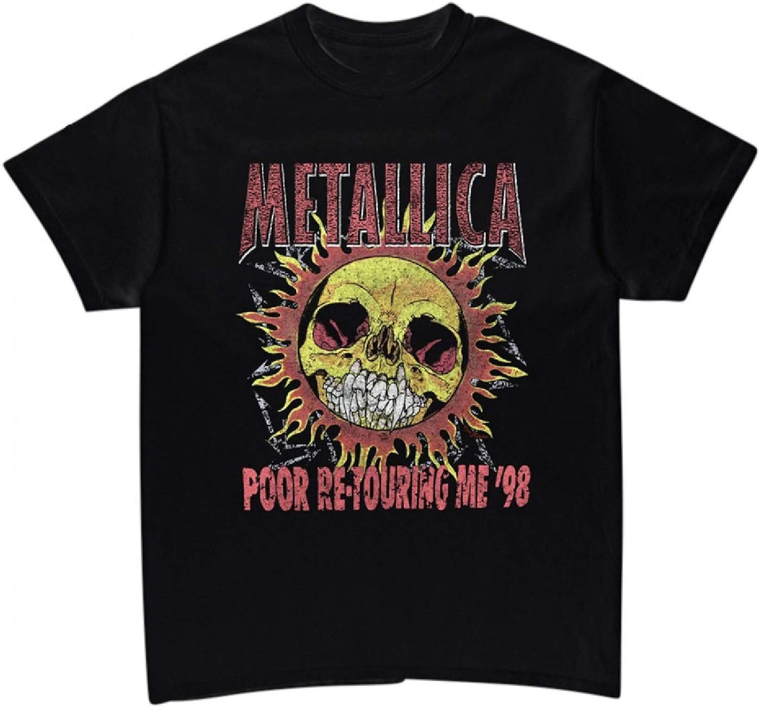 Buy Metallica Flaming Sun Graphic Tee Online Tunisia Ubuy