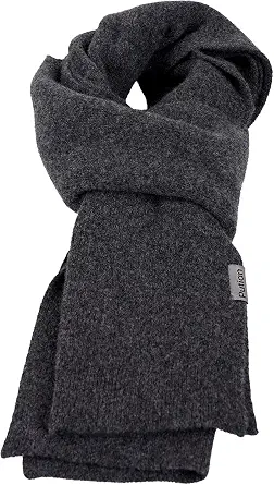 PuTian 100% Merino Wool Scarf for Men & Women, Knitted Neck Wear