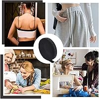 Vista 7 de BENECREAT Cinta elástica de silicona antideslizante de 10 yardas, bobina elástica negra de 0.73 pulgadas, cinta elástica de silicona elástica tejida