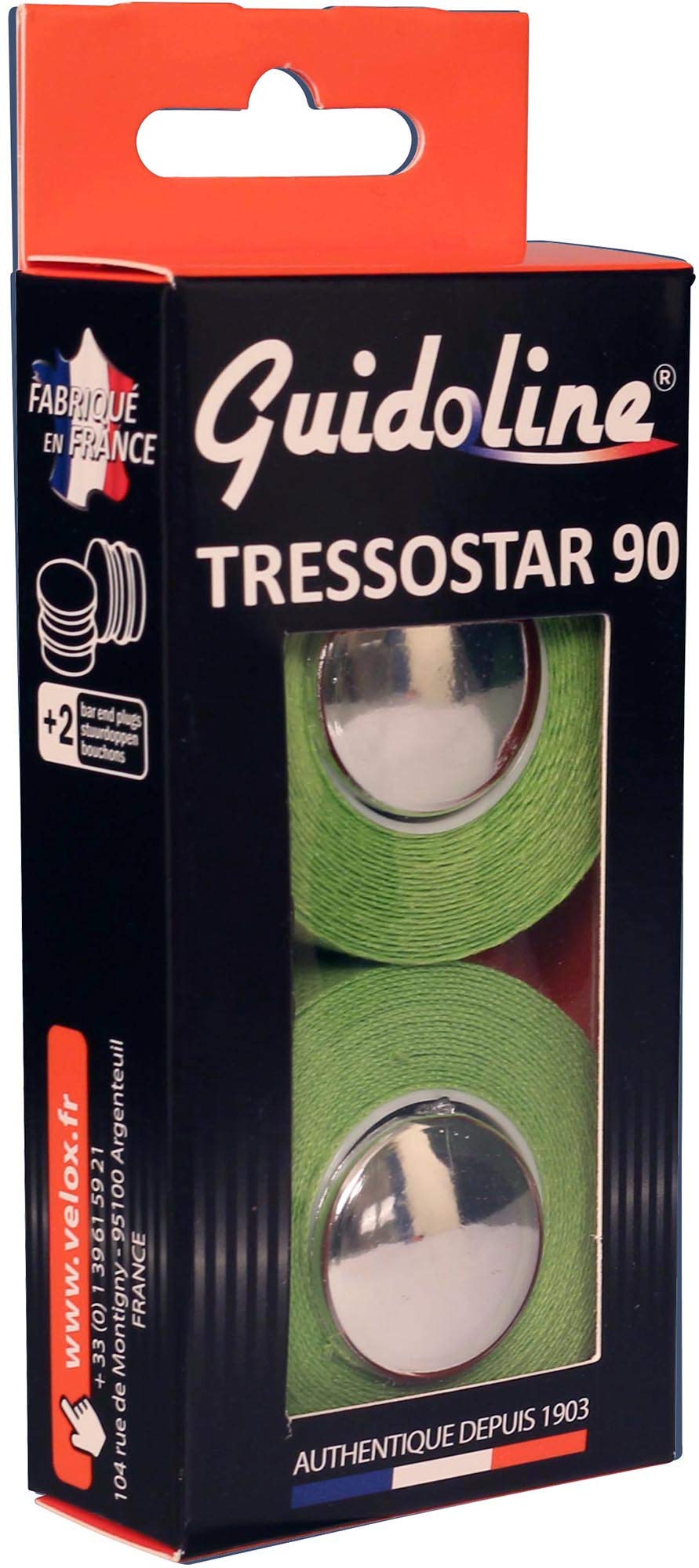 Velox Tressostar Guidoline Cotton Handlebar Tape, Lime Green
