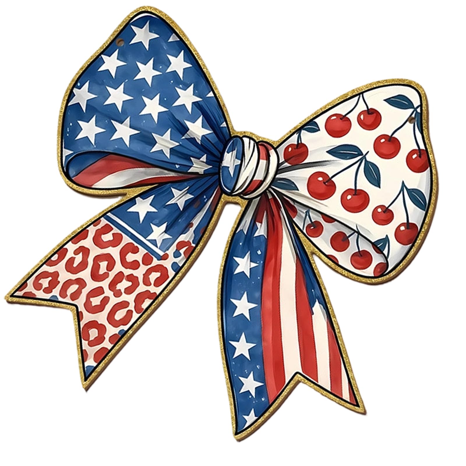 US 250th Anniversary Patriotic Wooden Door Hanging Wreath Sign for Independence Day Home Decor Wood Wreath Hanging Decors