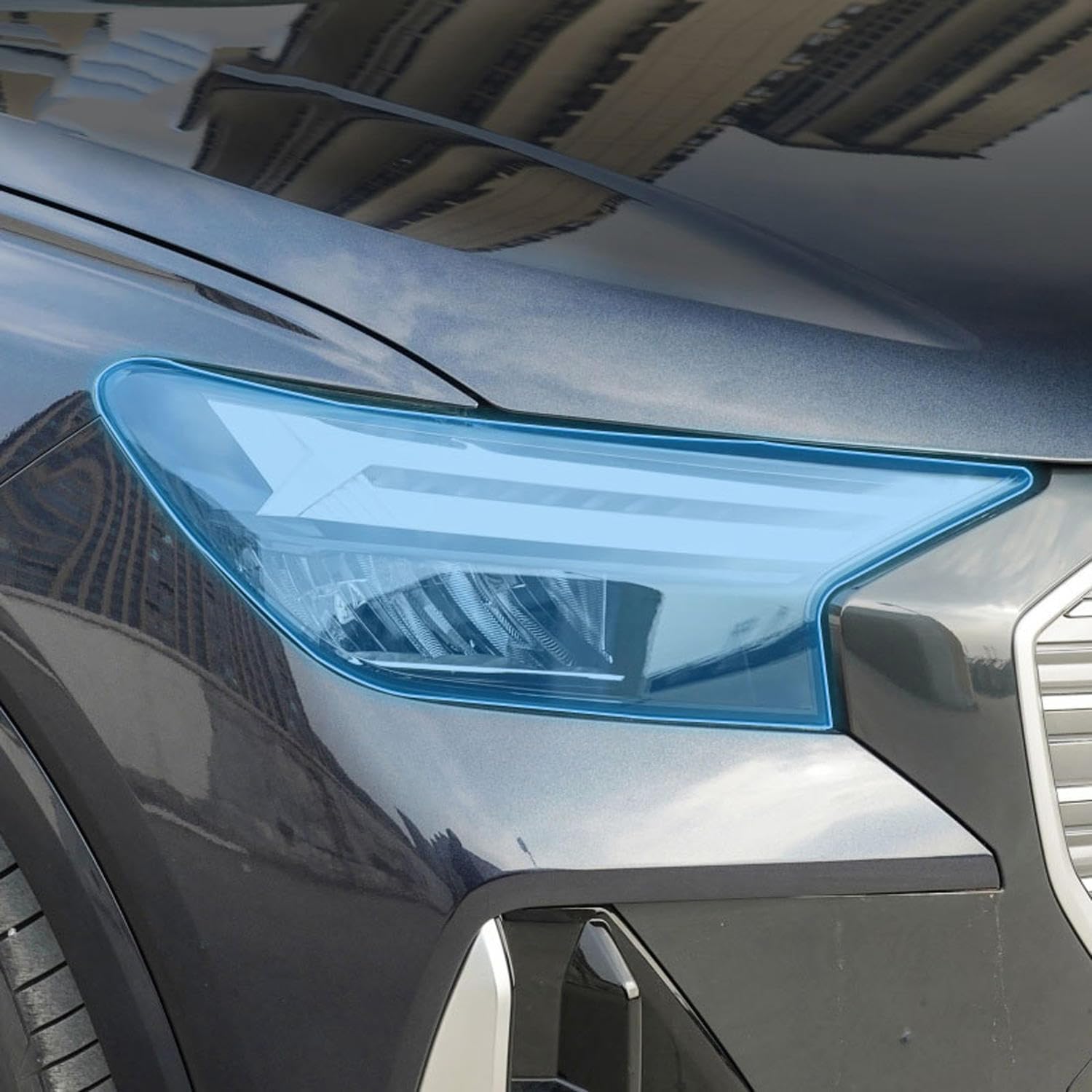 Samlng Transparent Car Front Light Film For Audi Q4 For Etron 2022-2023 Car Exterior Headlight Anti-Scratch Tpu Ppf Protective Film Anti-Scratch Film