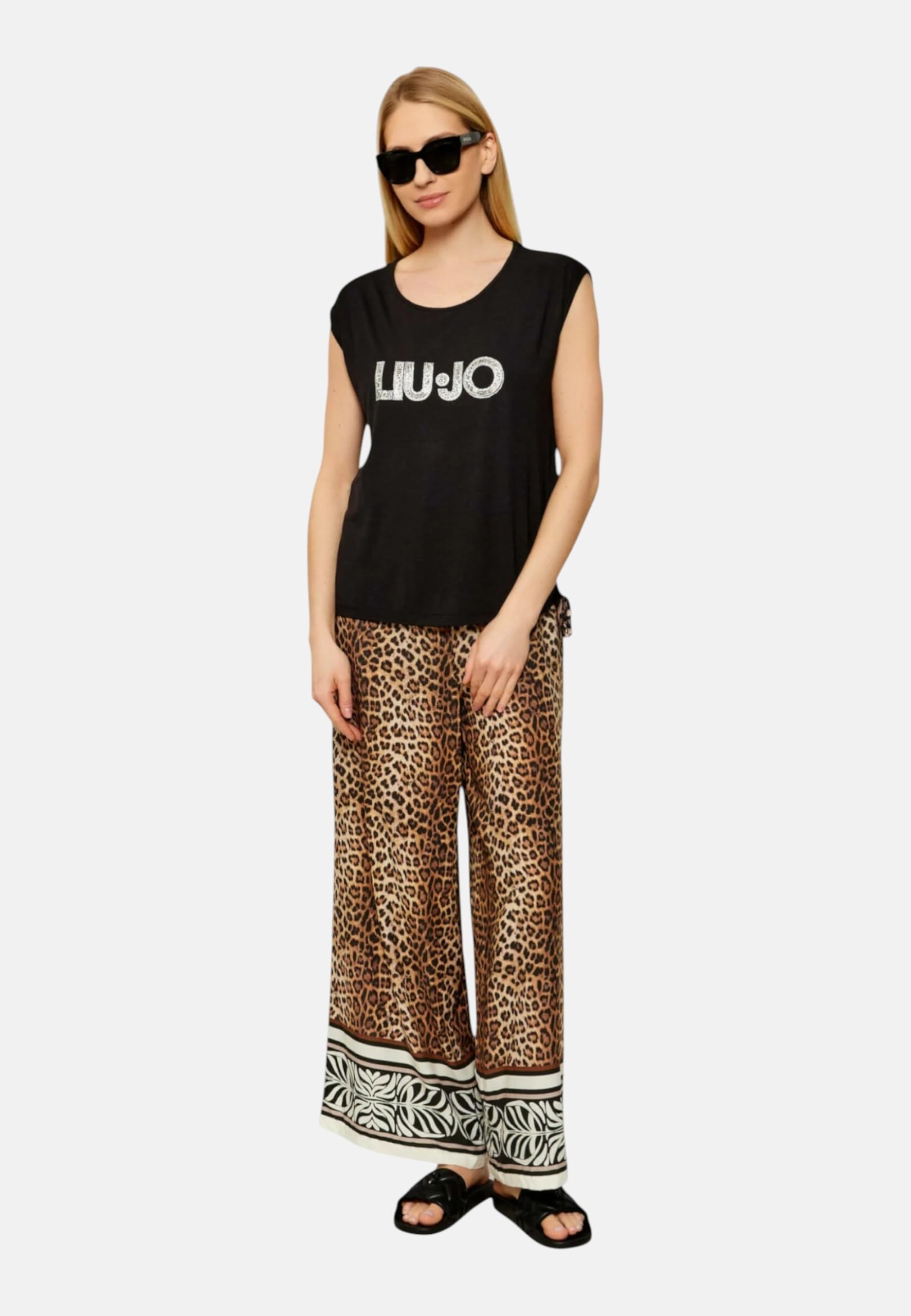 Liu Jo T-shirt Croco Nero VA6047JS360 CROCO NERO L