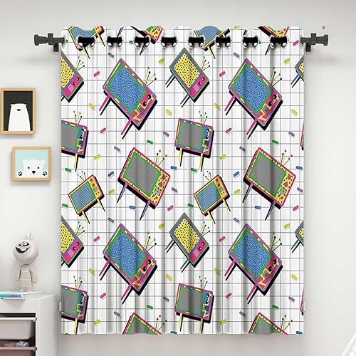 Miniatura 6 de Cortina para Dividir Habitacion - Puertas de acordeón azul para habitación de niños de 72 pulgadas de ancho x 98 pulgadas de alto, 1 panel