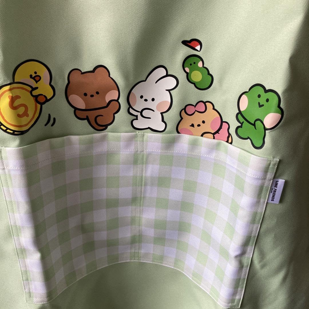 Amazon.co.jp: エプロン 保育士 ラインフレンズ LINEフレンズ