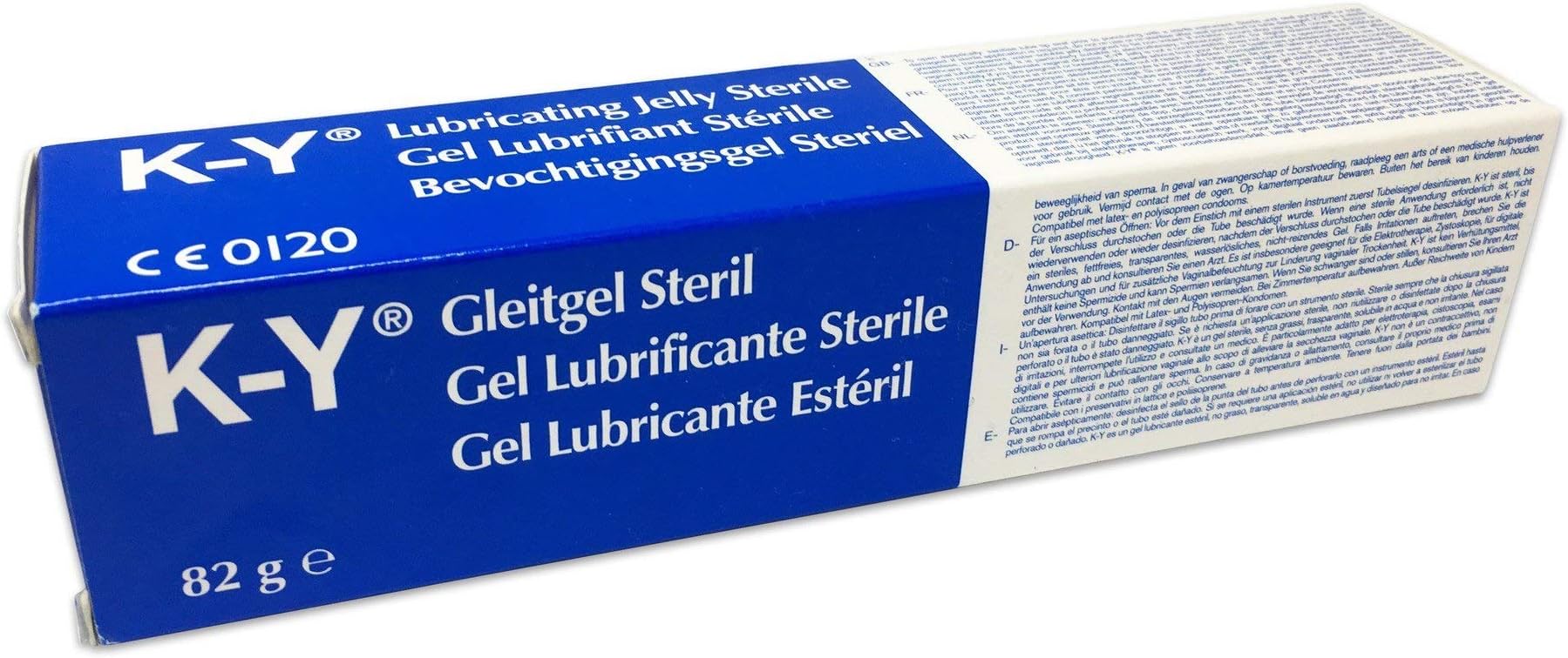 K-Y 82g Sterile Lubricant Gel – Single Pack – Water-Based, Personal Lubricant for Intimate Comfort