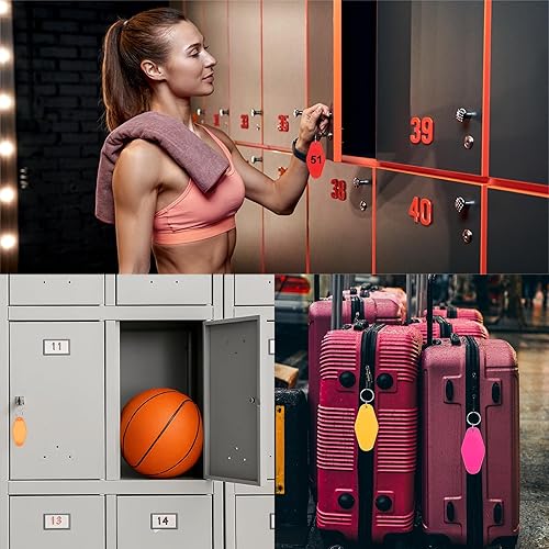 Miniatura 7 de PATIKIL Vintage Motel Llavero, en blanco Hotel Llaveros Llaveros,