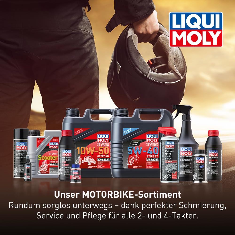 LIQUI MOLY Motorbike 4T Synth 10W-60 Street Race | 4 L | Motorrad 4-Takt-Öl | Art.-Nr.: 1687