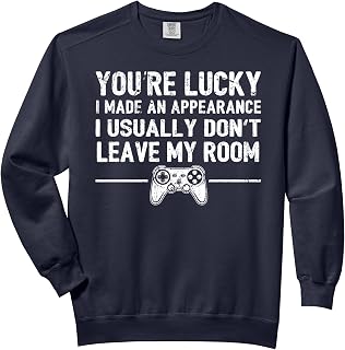 You're Lucky I Made an Appearance Video Game Controller Boys Comfort Colors Adult Sweatshirt