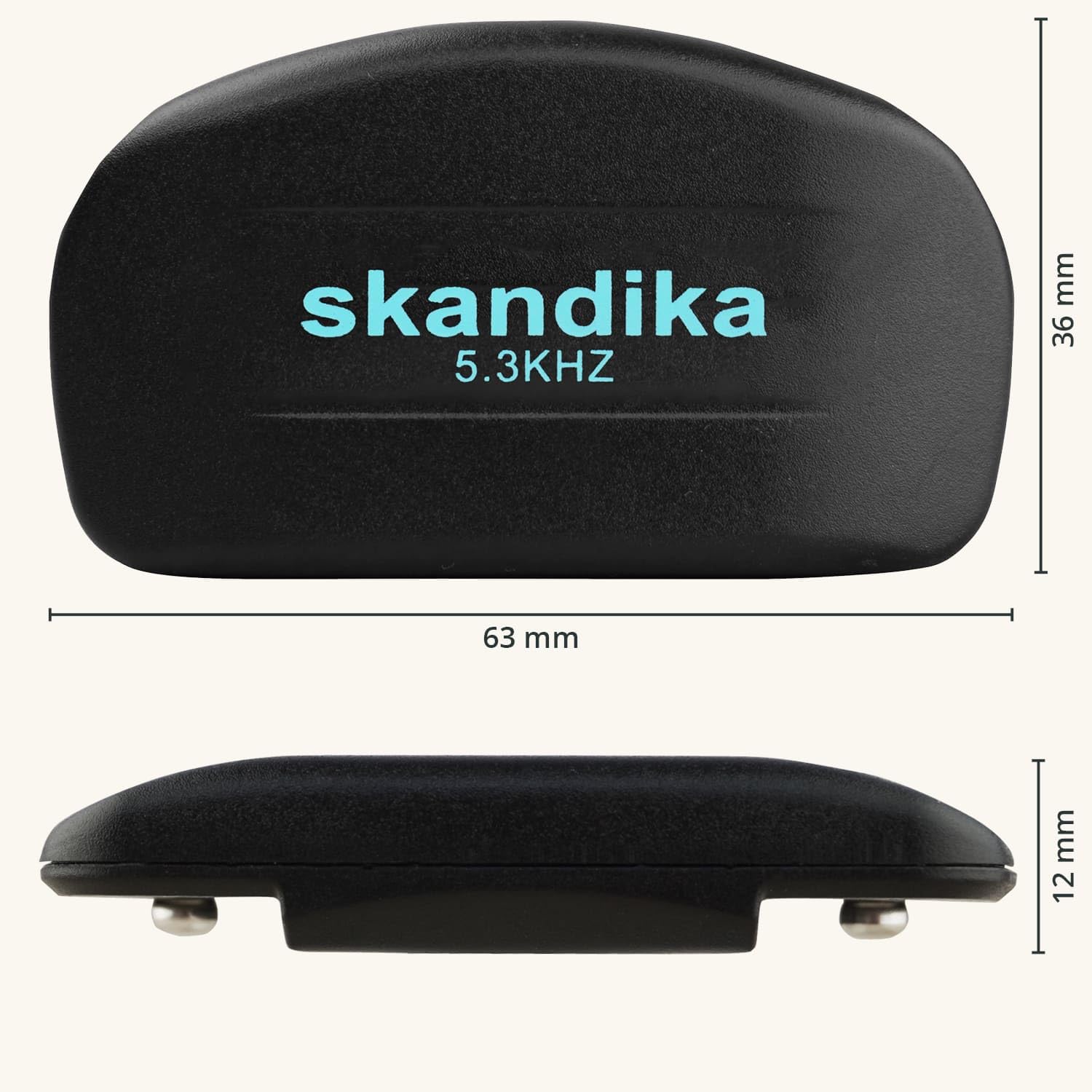 Skandika Brustgurt Pulsmesser uncodiert 5,3 kHz | Herzfrequenzmesser für Sportgeräte, Pulsmessung, kompatibel mit Fitnessgeräten, Funkempfänger, größenverstellbar | Pulsgurt Sport Fitness