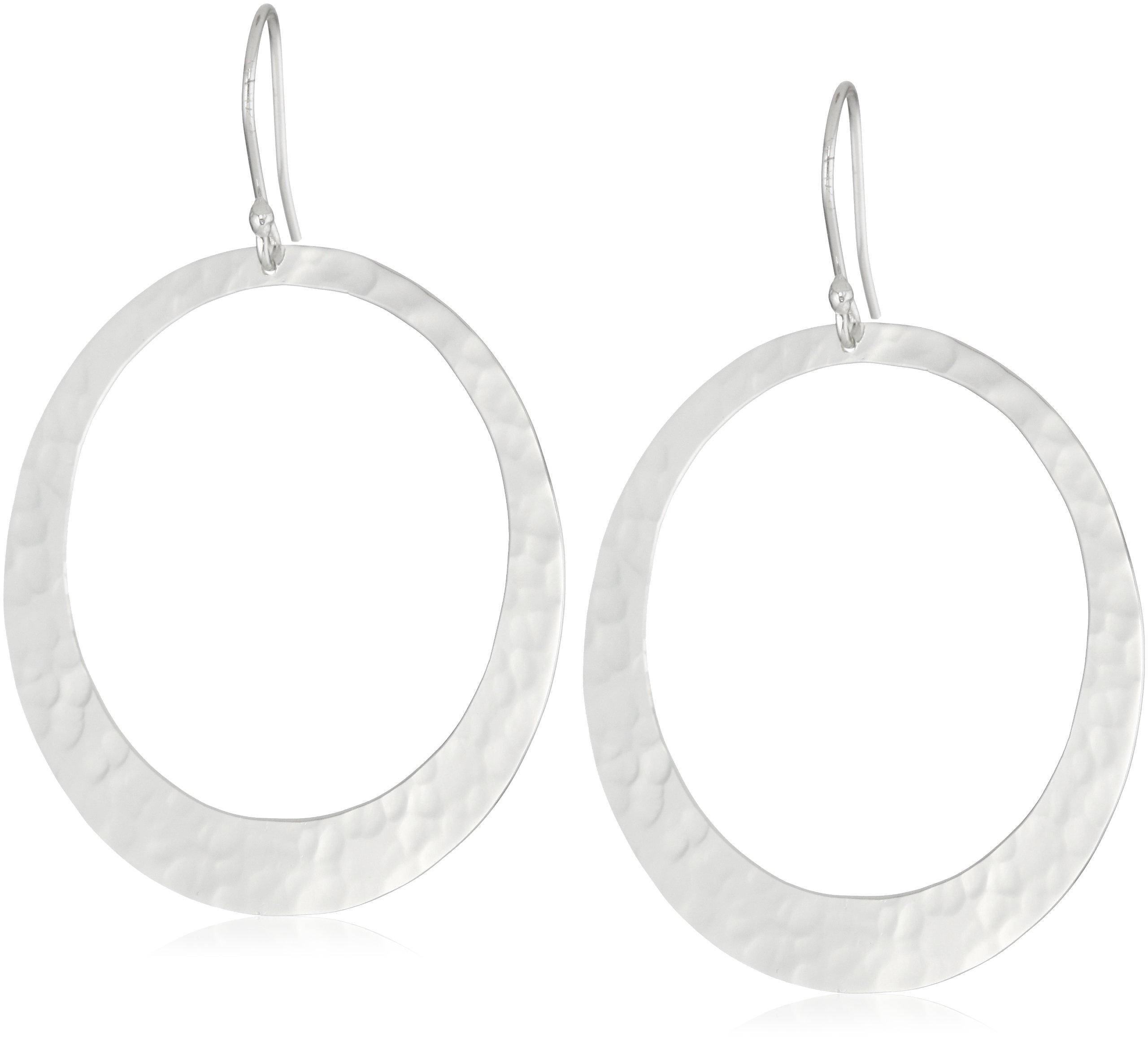 Argento Vivo Large Front Facing Open Hoop Earrings