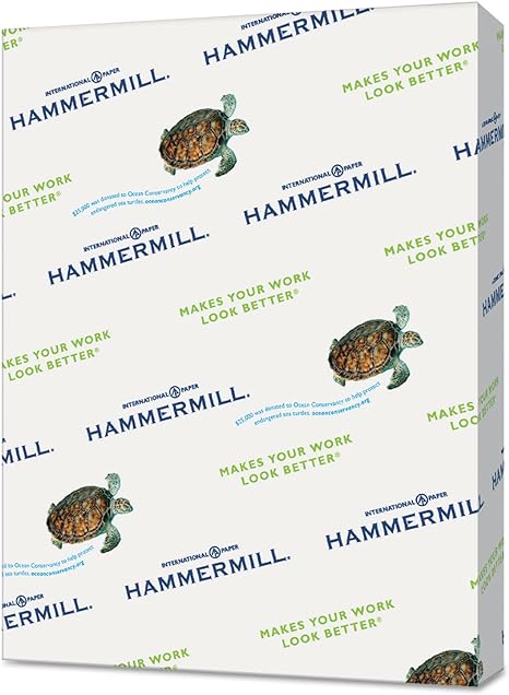 Hammermill Colored Paper, 20 lb Blue Printer Paper, 8.5 x 11-10 Ream (5,000 Sheets) - Made in the USA, Pastel Paper, 103309C