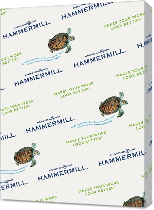 Hammermill Colors Multipurpose Paper, 20 lbs., 8.5-inch x 11-inch, Green, 500 Sheets/Ream (103366)