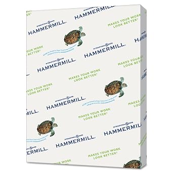 Hammermill 103366 Recycled Colored Paper, 20lb, 8-1/2 x 11, Green, 500 Sheets/Ream