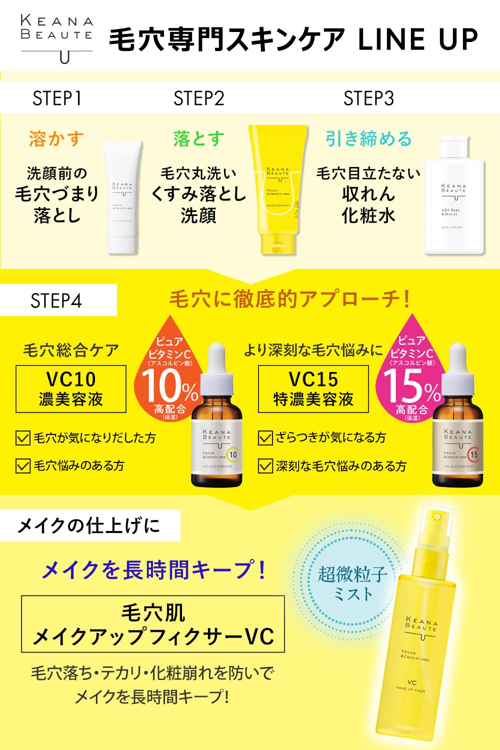 ケアナボーテ 毛穴肌メイクアップフィクサーVCサムネイル5