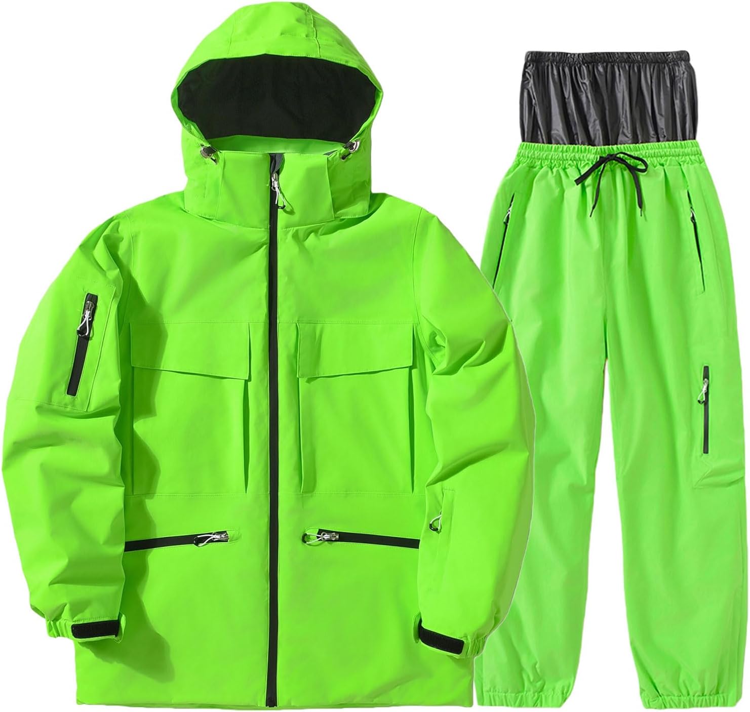 ARCTIC QUEEN Men's and Women's Skisuit Waterproof Windproof Ski Jacket and Pants