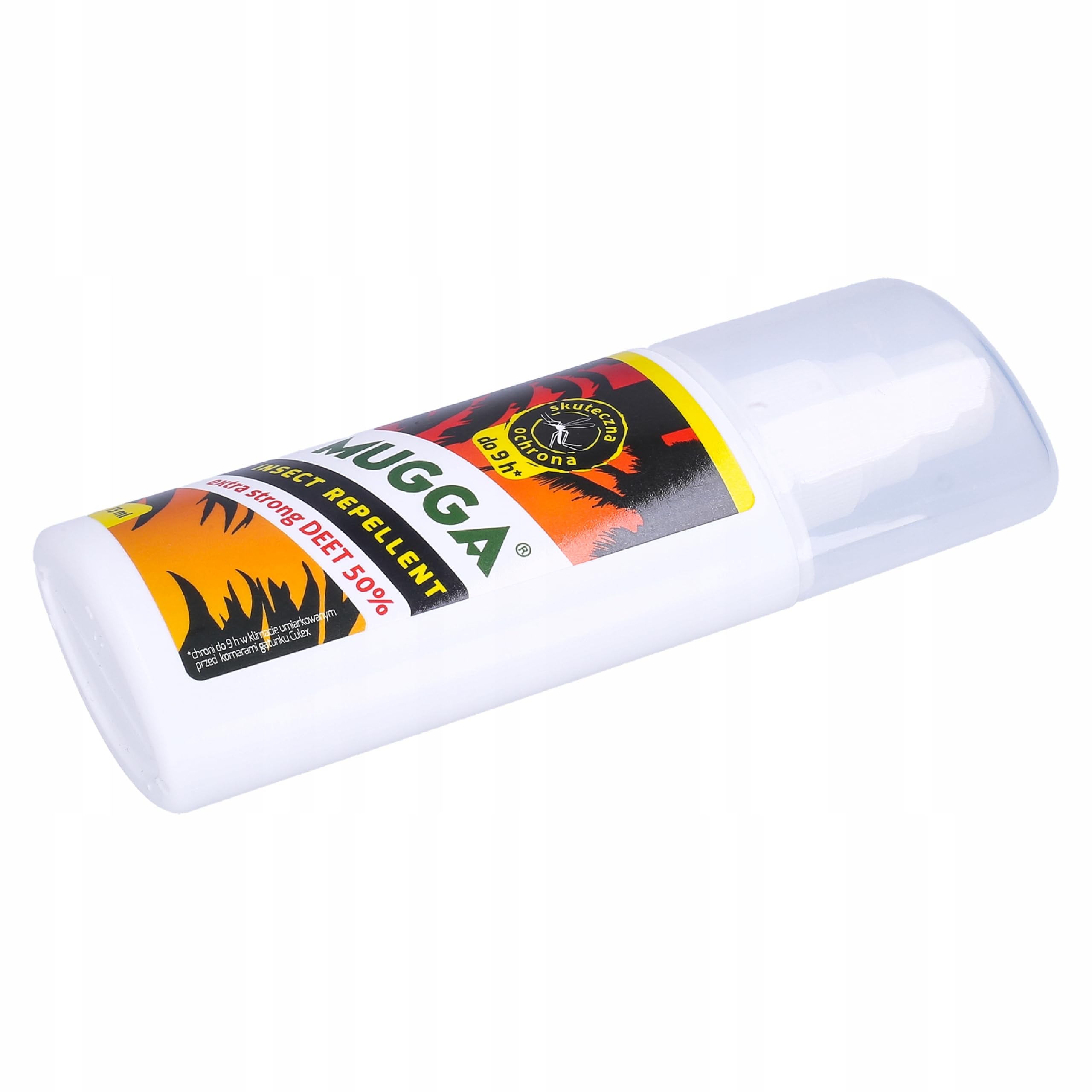 Mugga Spay Repellente per Insetti 50% Extra Strong 75 ml Protezione contro Le Zanzare Tropicali ed europei Tenaglie Moscerini Simulide Mosche Acari