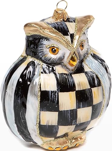 MacKenzie-Childs Adorno de cristal - Búho cortesano