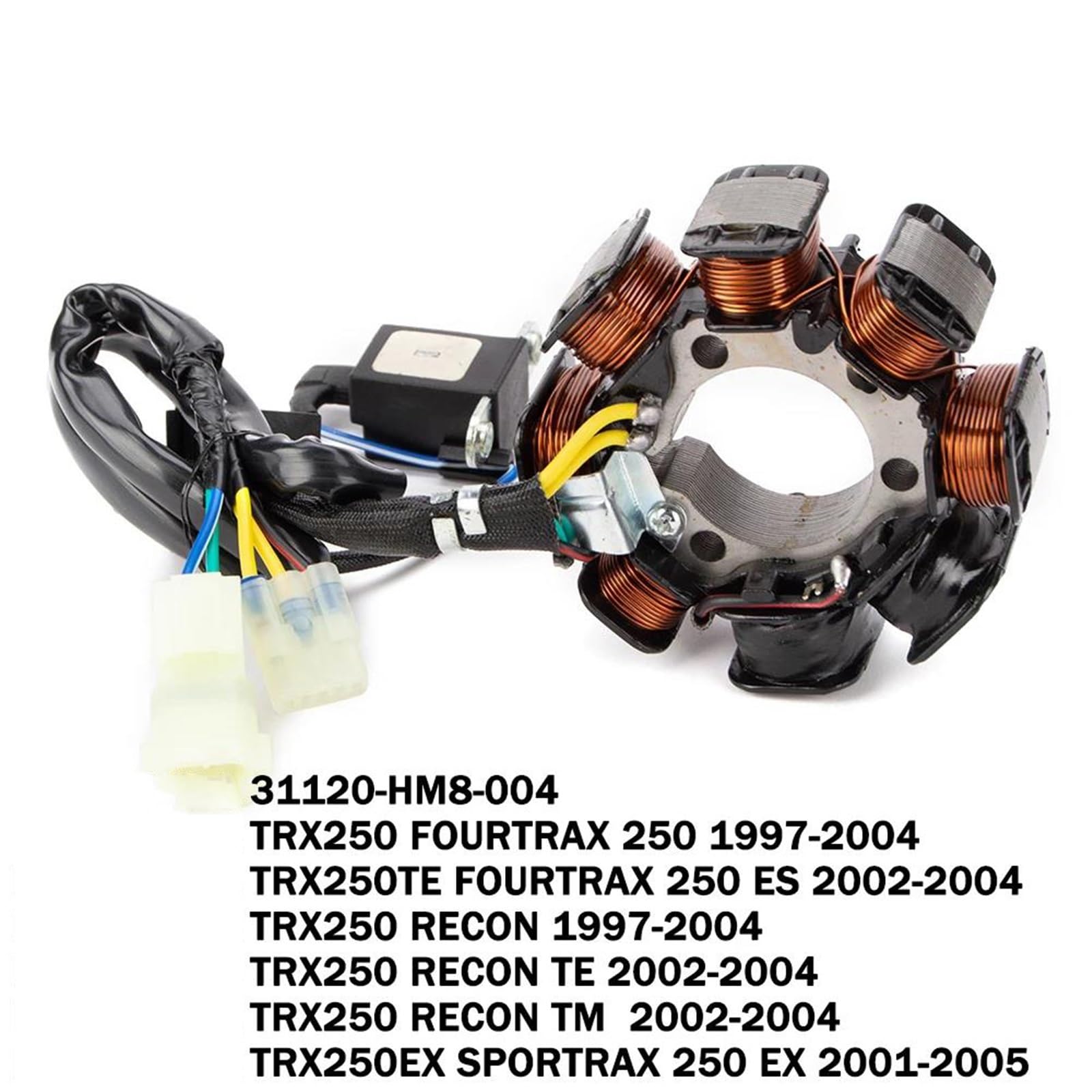Bobina Statore Moto per TRX250 TRX250TE FourTrax 250 ES TRX 250 Recon Te TM TRX250EX Sportrax 250 Ex 31120-HM8-004