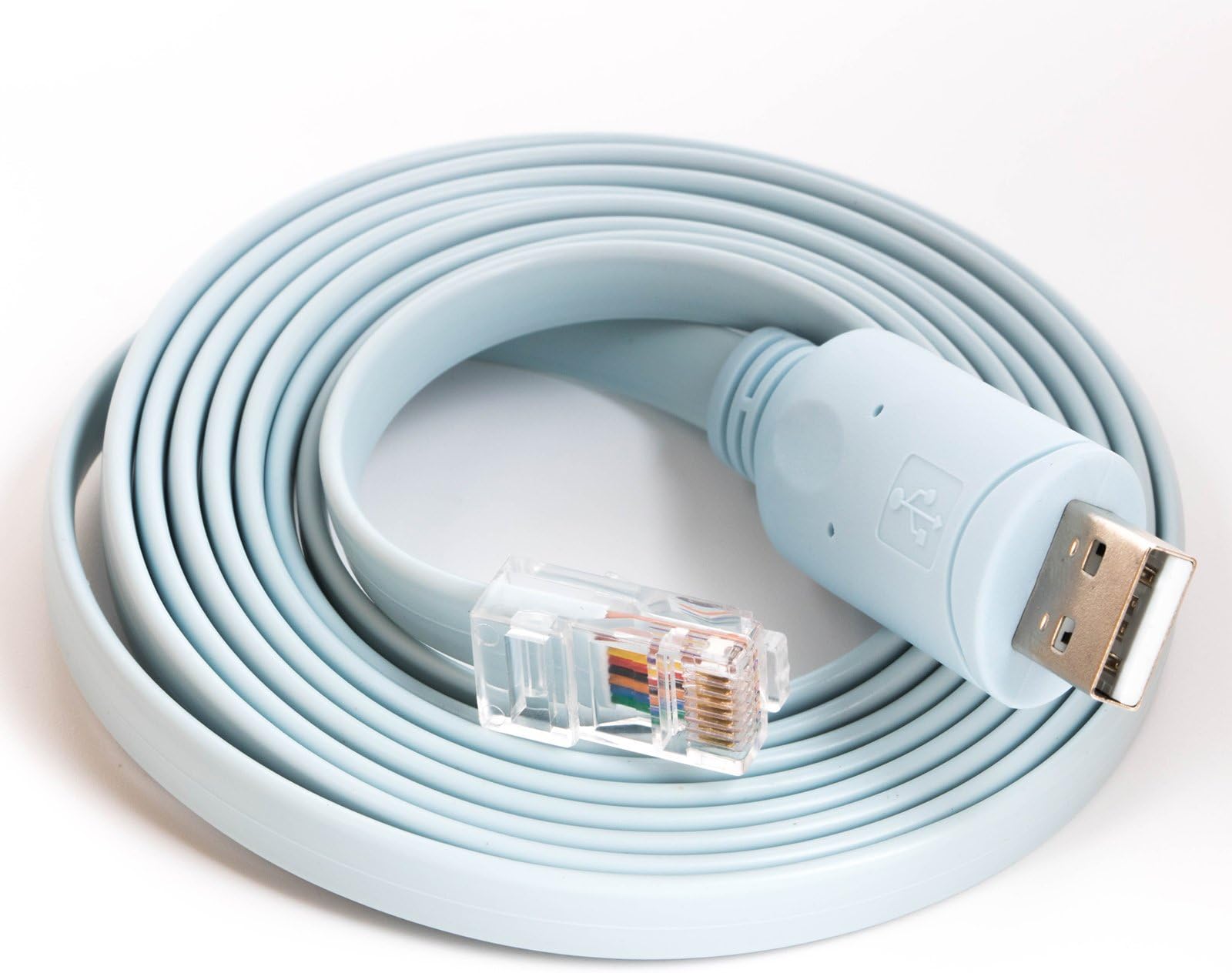 USB RS232 Console Cable for Cisco Router Rollover Cable FT232RL Chipset Rj45 Adapter Serial Cable (6ft)