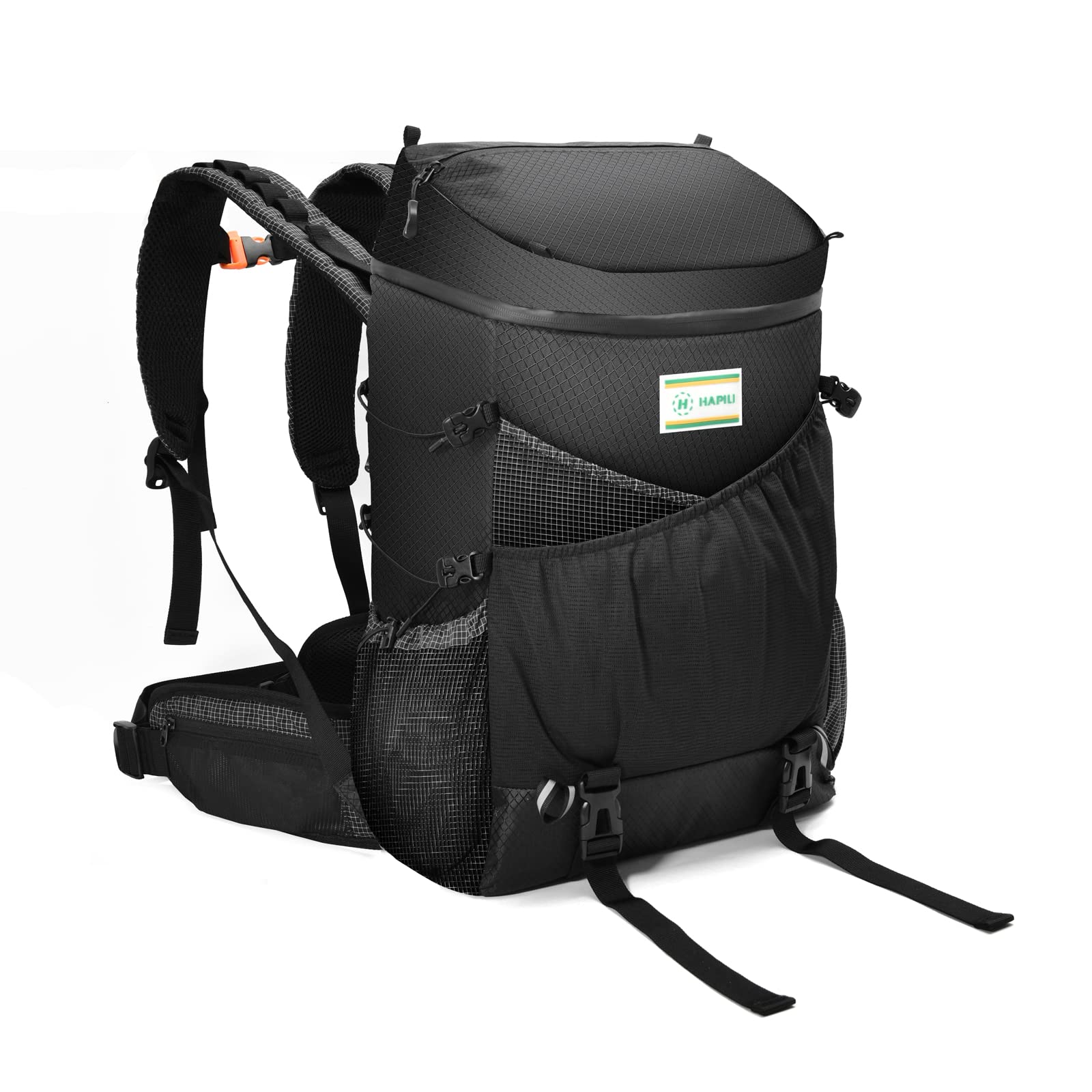 HAPILI Cooler Backpack Insulated Leak Proof 60 Cans Cooler Bag, Large Capacity Lightweight，2 Insulated Comaprtments Thermal Bag Camping Hiking Beach Picnics Fishing for Men and Women