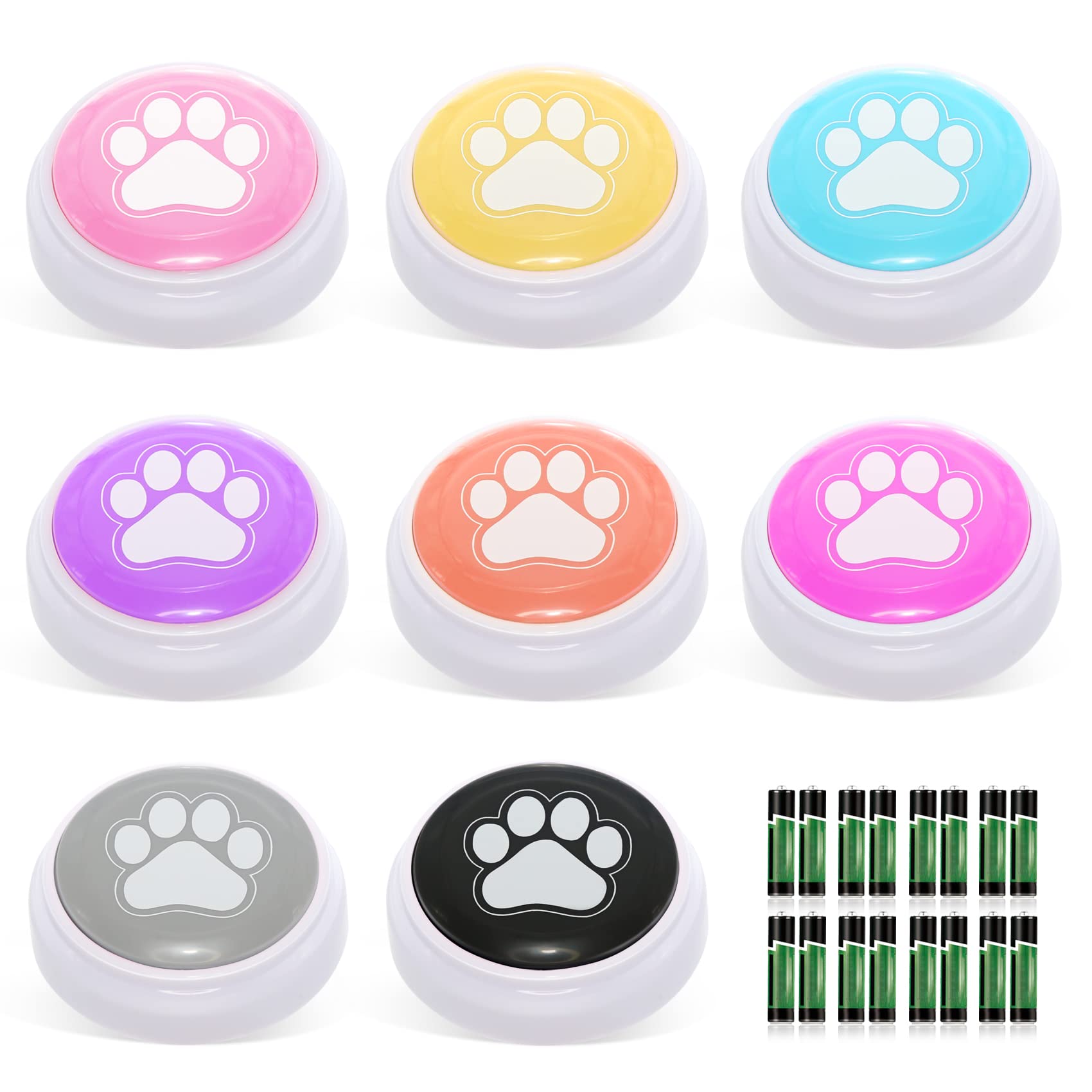 Dog Buttons for Communication Recordable Talking Buttons for Dogs to