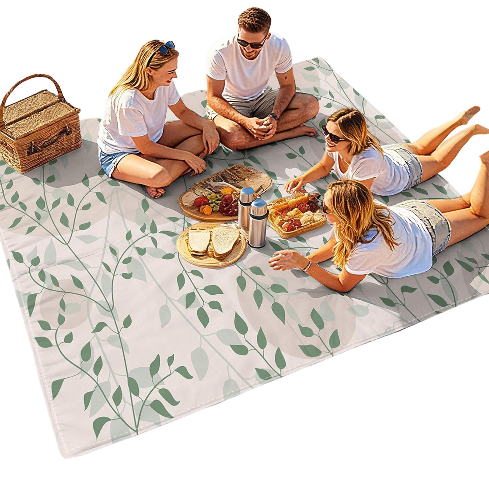 Carotoe H Lightweight Beac Mat Quick Dry Outdoor Sitting Blanket Wit 3 Layer Construction Great For Travel And Leisure Outdoor Meal Blanket