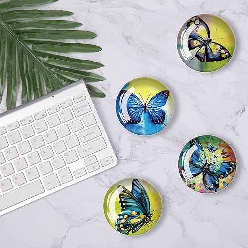 Miniatura 10 de 12 imanes de vidrio para refrigerador, decoración de imanes para nevera para aula, casillero, pizarras blancas de oficina, gabinete, lavavajillas y