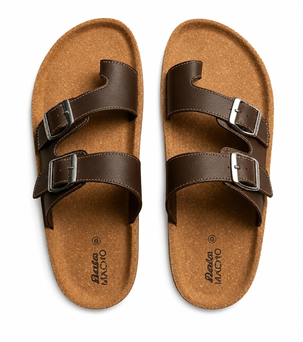 MACHO Men's Sandals Slipper | Comfort Slide Footwear for Gents | Adjustable Dual Buckle Straps with Big Toe Loop | Daily Wear Outdoor Walk Slipper-image-19