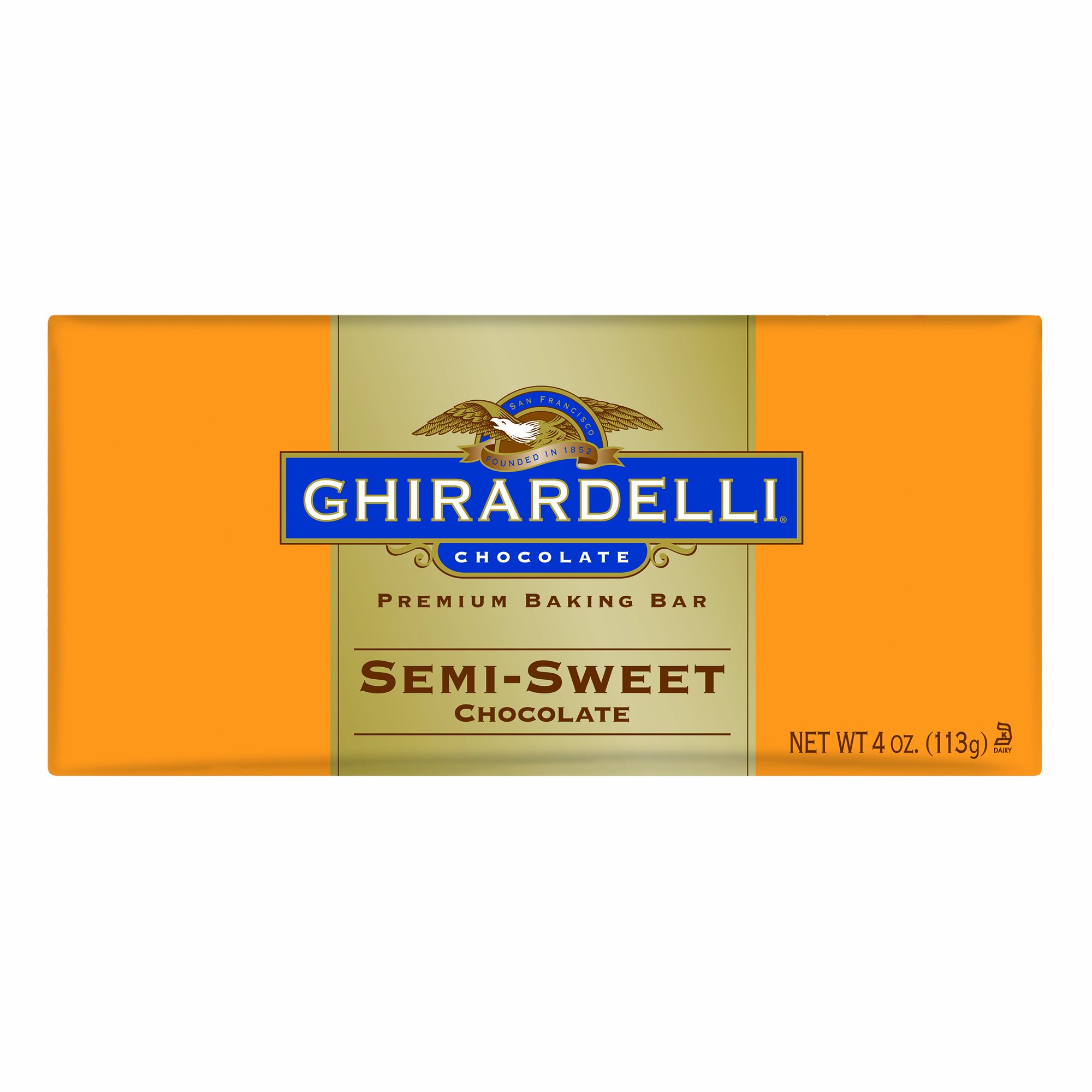 Ghirardelli Chocolate Baking Bar , Semi-Sweet Chocolate , 4-Ounce Bars (Pack Of 6)