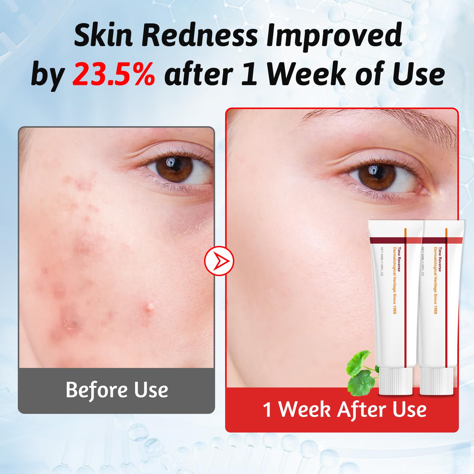 2 PCS Centella Time Reverse Moisturizing Repairing Face Cream, Centella Asiatica Revitalizing Firming Cream for Reducing Lines, Moisturizing, Evening Tone - 2