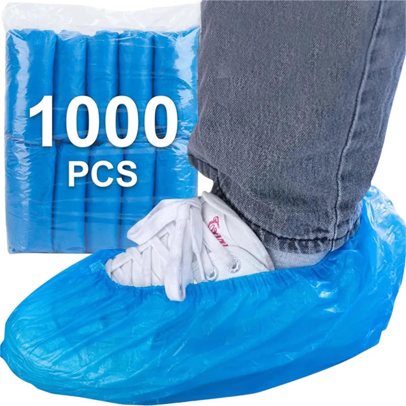 Copriscarpe Copriscarpe impermeabile Copripiedi antiscivolo in plastica imbottito in PE for interni antipioggia(1000pcs)