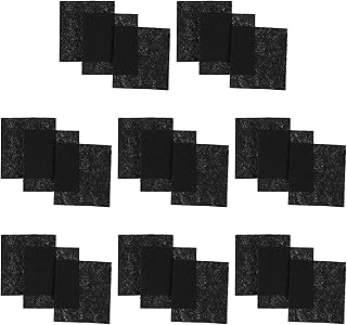 STOBOK 24Pcs Cat Litter Boxes Charcoal Filter Activated Carbon Filters Black Charcoal Cat Litter Box Replacement Filter Hooded Cat Litter Boxes Pans Carbon Odor Filters