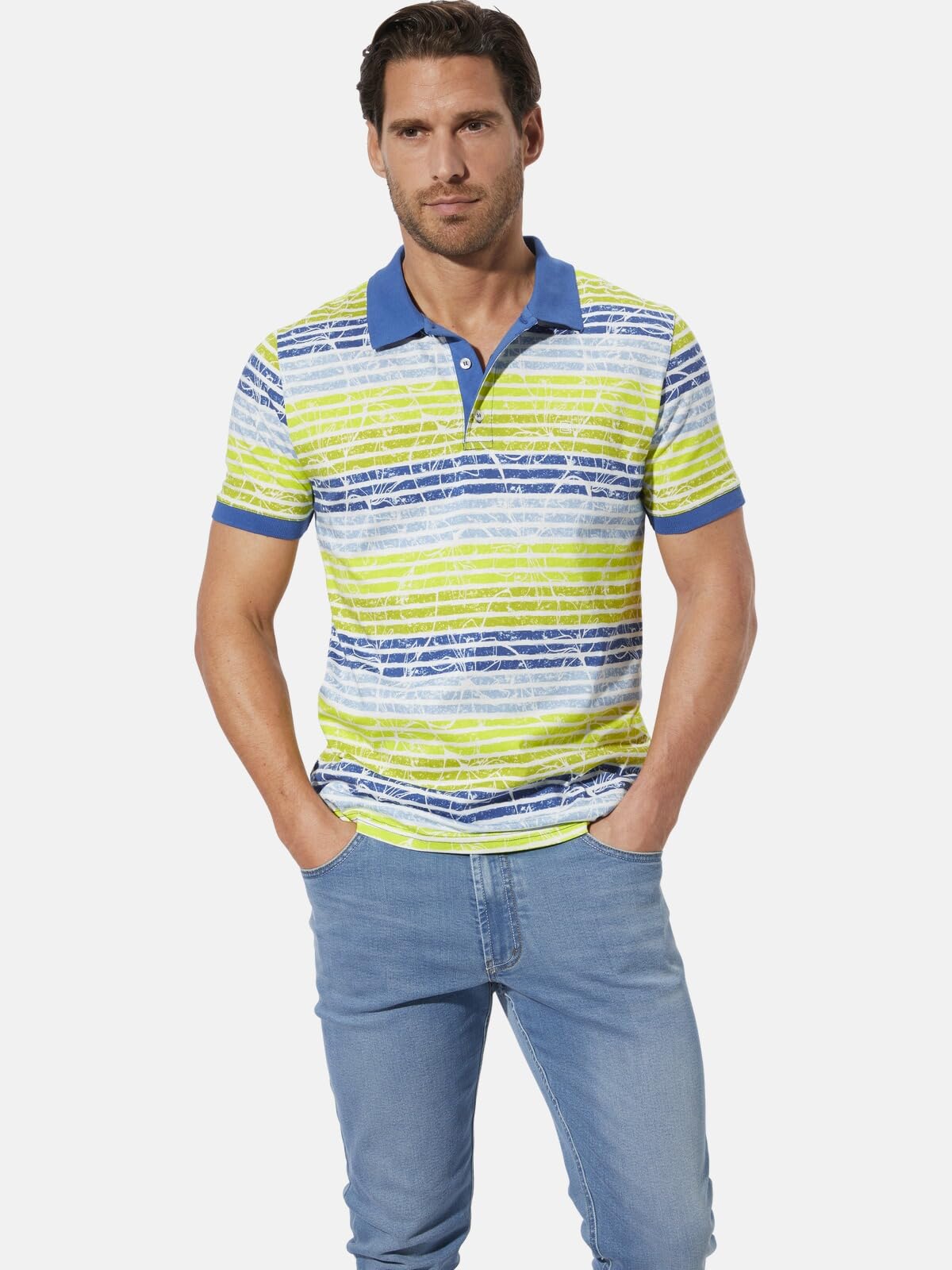 BABISTA Herren Poloshirt Aranor | gestreift, mit Polo-Kragen, Männer Freizeit-Shirt mit Streifen, 100% Baumwolle, große Größen bis Gr. 5XL
