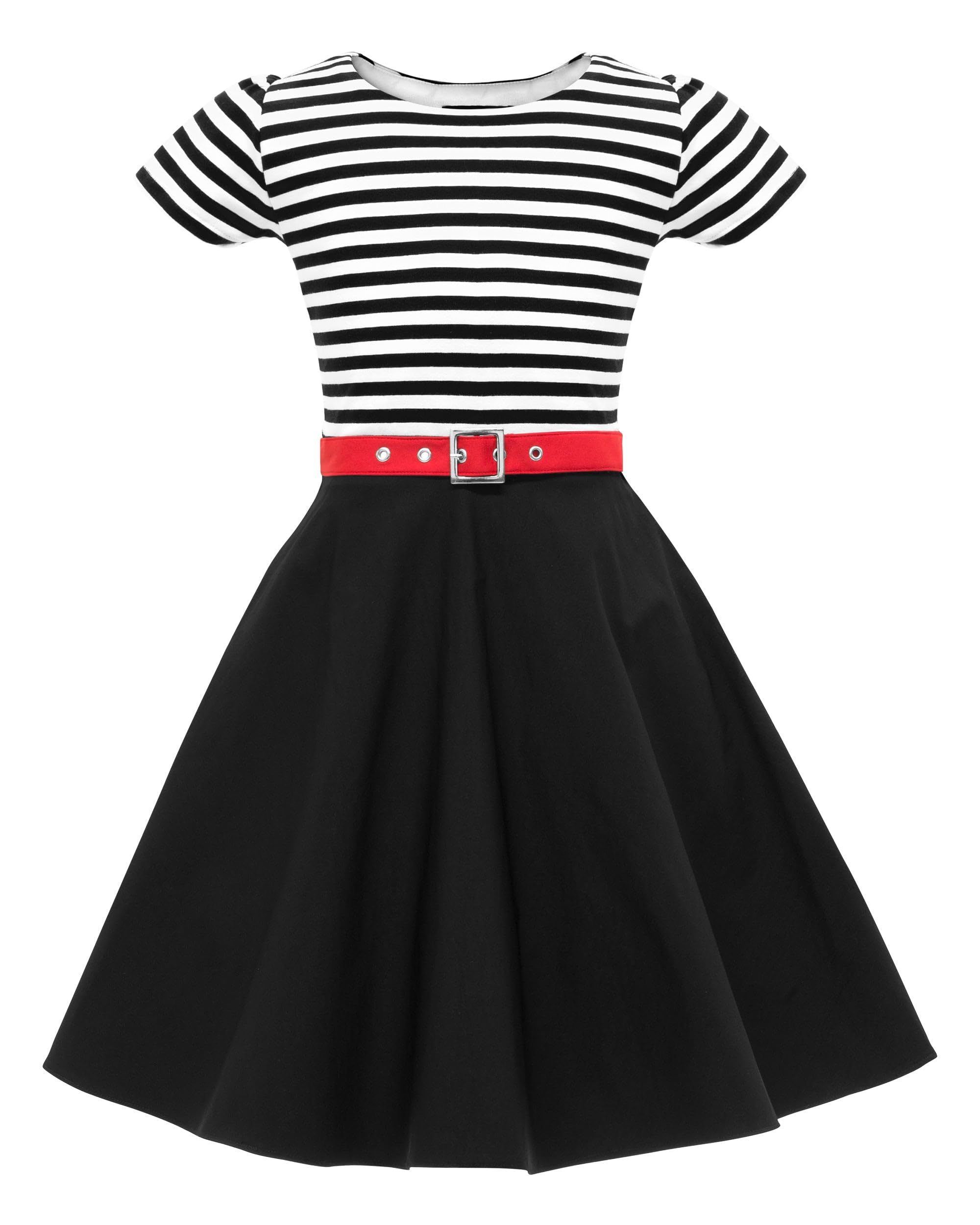 BlackButterfly Robe Fille Maria Rayures Bicolore Cérémonie
