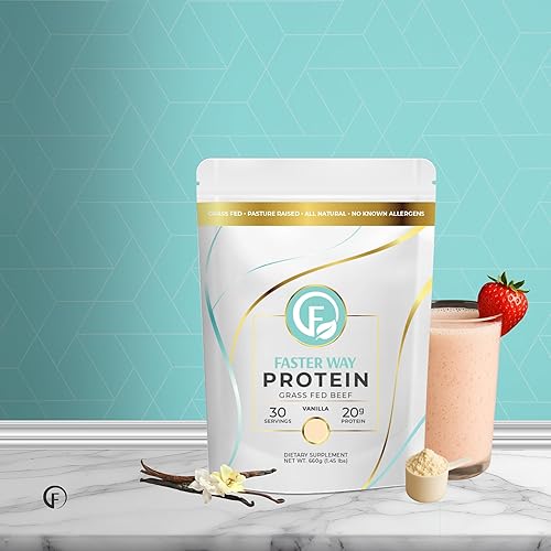 Miniatura 8 de Faster Way - Proteína en polvo - Carne de res alimentada con pasto hidrolizada - 0.71 oz de proteína por porción - Crecimiento y recuperación