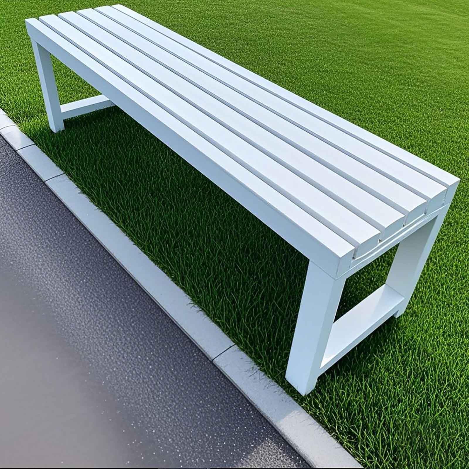 Banc de jardin extérieur sans dossier pour porche et cour de maison