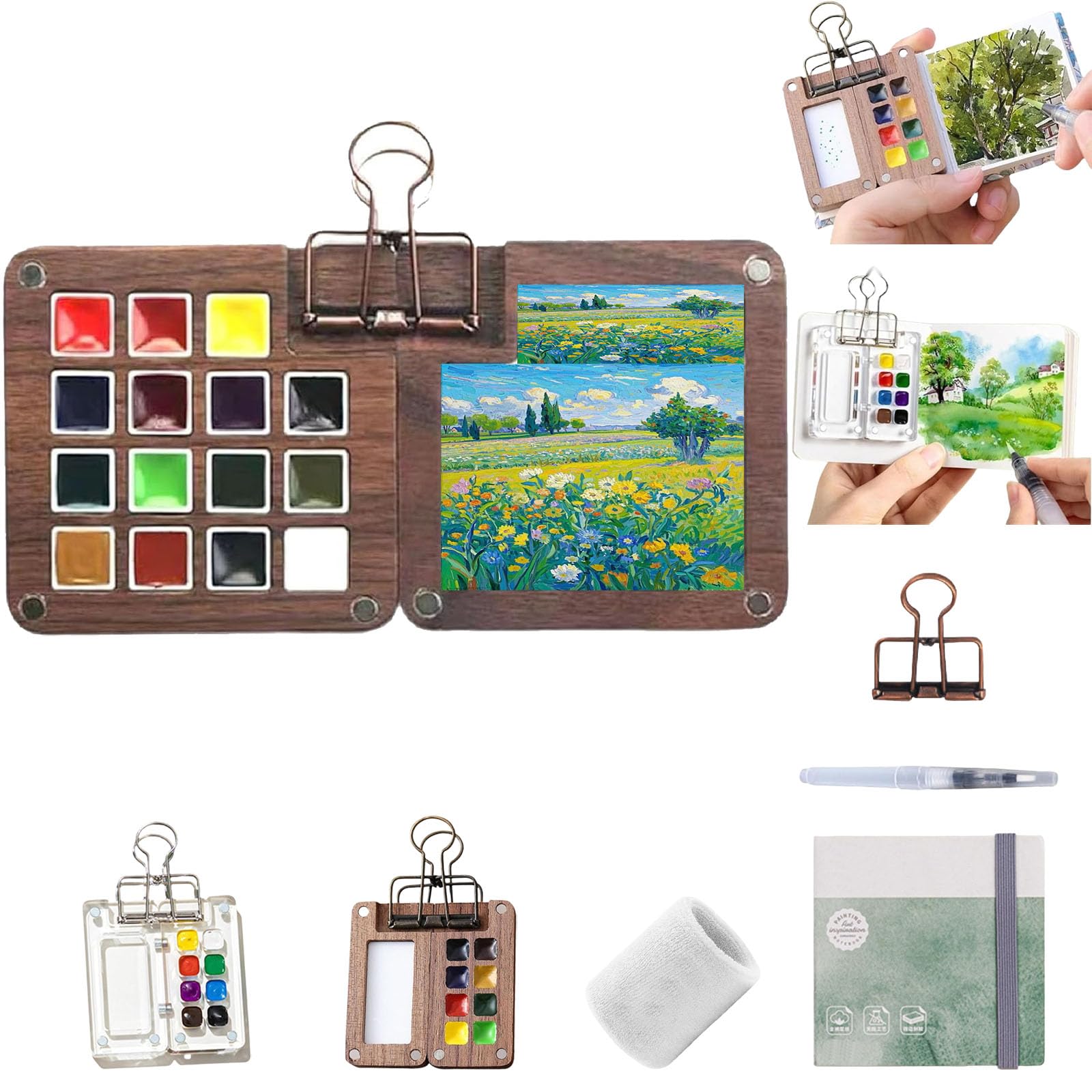 Amazon | Tobios 水彩セット Tobios 水彩キット ポケット水彩絵の具