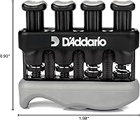 Vista 9 de D’Addario Varigrip Hand Exerciser–Improve Dexterity and Strength in Fingers, Hands, Forearms- Adjust Tension Per Finger– Simulated Strings Help